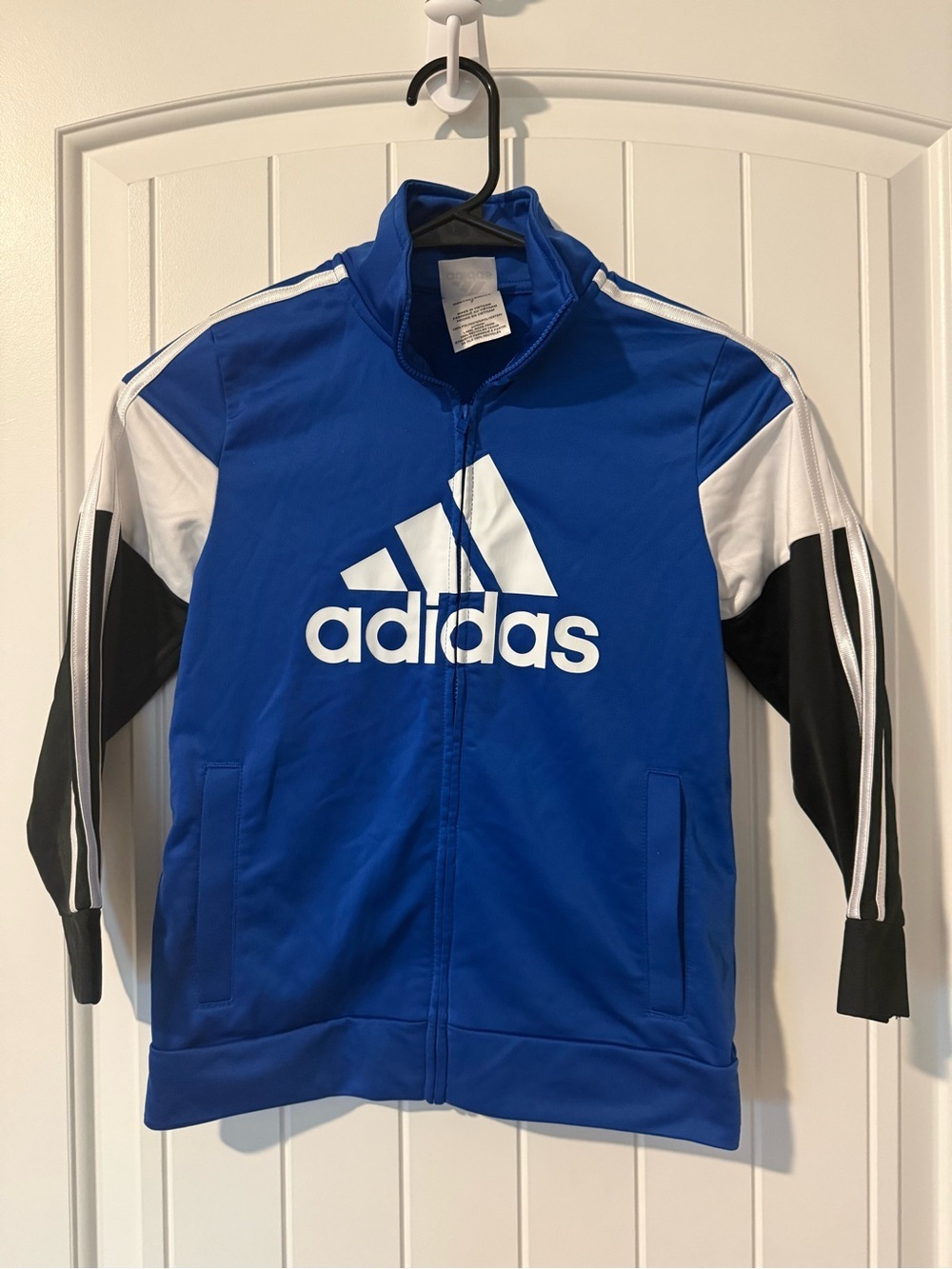 Adidas Kids Blue Full Zip Track Jacket Size 7